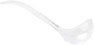 TableCraft 11445 Ladle, 6.5 oz., 12" x 3-7/8" x 3-1/4", polystyrene, Clear, 12 Each per case