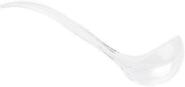 TableCraft 11445 Ladle, 6.5 oz., 12" x 3-7/8" x 3-1/4", polystyrene, Clear, 12 Each per case