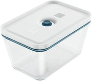 ZWILLING Fresh & Save Vacuum Box, Size L, Glass, with Vacuum Lid, Blue