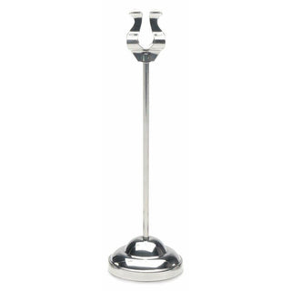 Weighted Base Sign Holder (8") by HUBERT – 8", chrome, Model HMH2