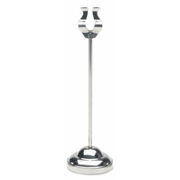 Weighted Base Sign Holder (8") by HUBERT – 8", chrome, Model HMH2