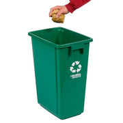 Global Industrial Green / 15 gallon / Industrial In-Home Recycling Bins