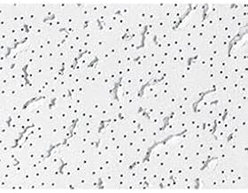 USG Fissured Ceiling Panels, Mineral Fiber, White, 24" x 48"