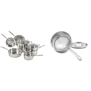 Cuisinart 11-Piece / Cookware + Double Boiler with Cover / 1 Cookware Sets