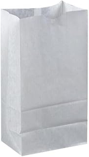For Brown Paper Goods Plain Wax-Coated Paper Bakery Bag White, 8 lb. | 1000/Case