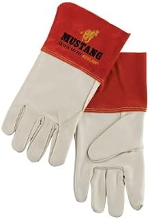 MCR Safety Memphis 4950XL Mustang Mig/Tig Welder Gloves, Tan, X-Large, 12 Pairs