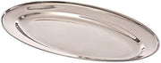 Browne Foodservice 574182 Mirror S/S Oval RE 14" x 9" Serving Platter