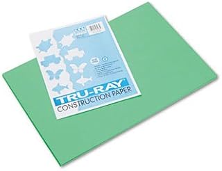 Pacon Tru-Ray Construction Paper PAPER,CONST,12X18,50PK,GN 36041 (Pack of20)