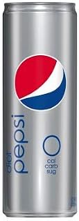 Diet Pepsi Soda 7.5oz Mini Cans 3/8 Packs (24 Cans)