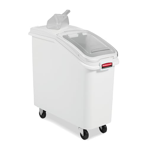 Rubbermaid Commercial Products 400 Cup / White, Clear / Bin Kitchen Trash Cans