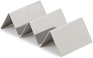Royal Industries Taco Rack, Holds 2 or 3 Tacos, Stainless Steel, Silver
