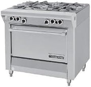 Garland MST44T-E Master Series Heavy Duty 34" Gas Range with (4) 35,000 BTU Open Burners, Modular & Electric Ignition