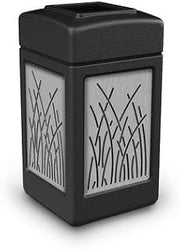 Commercial Zone 734160 Precision Series 42-Gal Trash Can with Panel - Green
