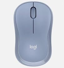Logitech M240 Silent Bluetooth Mouse, Wireless, Compact, Portable, Smooth Tracking, 18-Month Battery, for Windows, macOS, ChromeOS, Compatible with PC, Mac, Laptop, Tablets - Blue/Gray (Renewed)