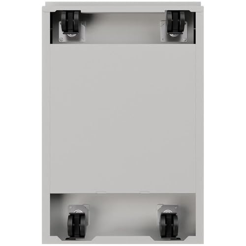 Hirsh Industries Silver / Modern / 27.75" H X 15.00" W X 19.88" D Mobile File Cabinets