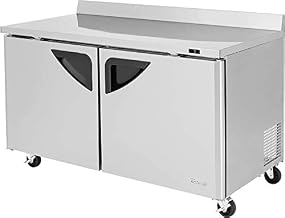 60in Work Top Freezer 16 Cubic Ft with 2 Swing Doors