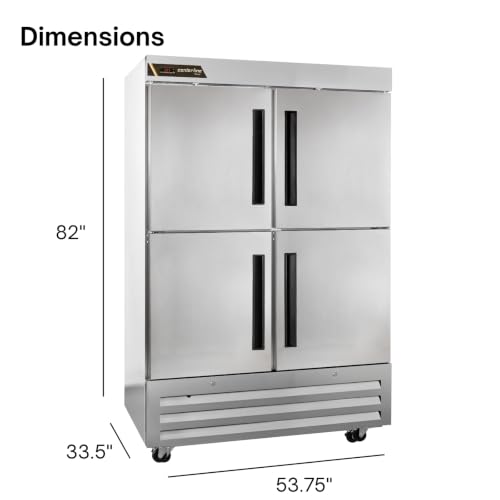 Traulsen (2) Split Solid Doors / Silver / 43.88 cubic_feet Refrigerators