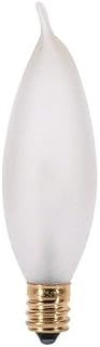Satco 25-Watt Incandescent Flame Tip Candelabra Base Bulb Frosted (25 Pack)