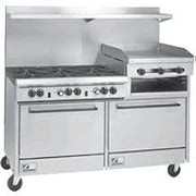 Southbend S60AA-2RR Range, 60", 6 Burners (28,000 Btu), 24" Griddle/Broiler (rig