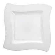 Wavetrends Plastic Dessert Plate - 120 per case (6 1/2" by Fineline settings – 6 1/2", Plastic, White, Model 106WH