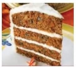 Alden Merrell Desserts 4 Layer Towering Carrot Cake, 208 Ounce -- 1 each.