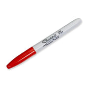 Fine Point Permanent Markers by Sharpie – 1 Count (Pack of 1), Plastic, Red, Model 30052