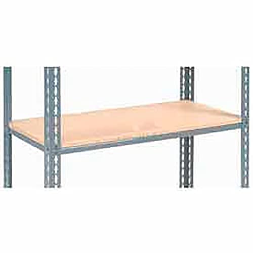 Additional Shelf Level Boltless Wood Deck 48"W x 18"D by Global Industrial – 48 inches x 18 inches, Wood, Grey, Model 717347