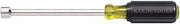 KLEIN TOOLS 646-3/16 3/16-Inch Nut Driver, Made in USA, 6-Inch Hollow Shaft and Cushion Grip Handle