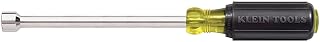 KLEIN TOOLS 646-3/16 3/16-Inch Nut Driver, Made in USA, 6-Inch Hollow Shaft and Cushion Grip Handle