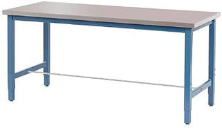Global Industrial Production Workbench - Stainless Steel Square Edge - Blue, 48" W x 30" D