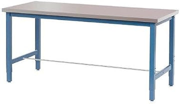 Global Industrial Production Workbench - Stainless Steel Square Edge - Blue, 48" W x 30" D