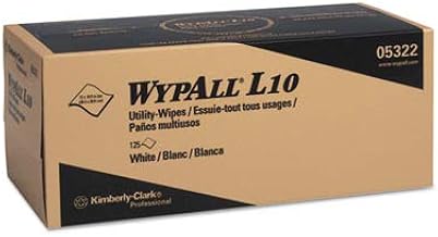 Wypall L10 Towels POP-UP Box, 1Ply, 12x10 1/4, White, 125/Box, 18 Boxes/Carton