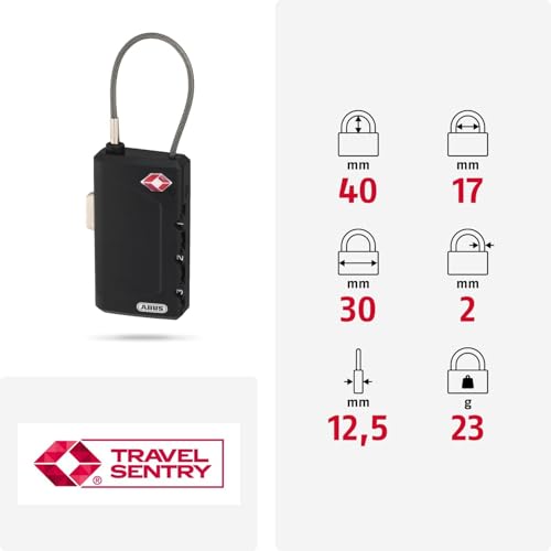 ABUS 1 / Black / 30 mm Combination Padlocks