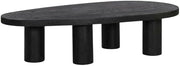Starlight Canyon Home Black Oak Coffee Table, Art Deco Style, Durable Wood Finish, Modern Design, Spacious Surface, Elegant Living Room Piece