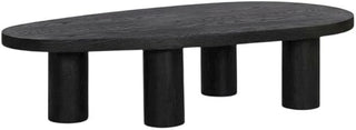 Starlight Canyon Home Black Oak Coffee Table, Art Deco Style, Durable Wood Finish, Modern Design, Spacious Surface, Elegant Living Room Piece