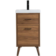 Elegant Decor 18" - Single / Brown,black / Mid-Century Modern Bathroom Vanities