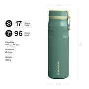 STANLEY Shale / 24 Ounces / IceFlow Twist Flip Thermoses