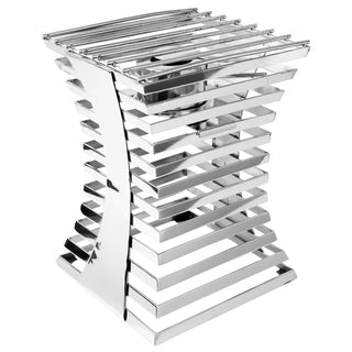 Eastern Tabletop Stainless Steel Rung Riser, 10" x 10" - Silver