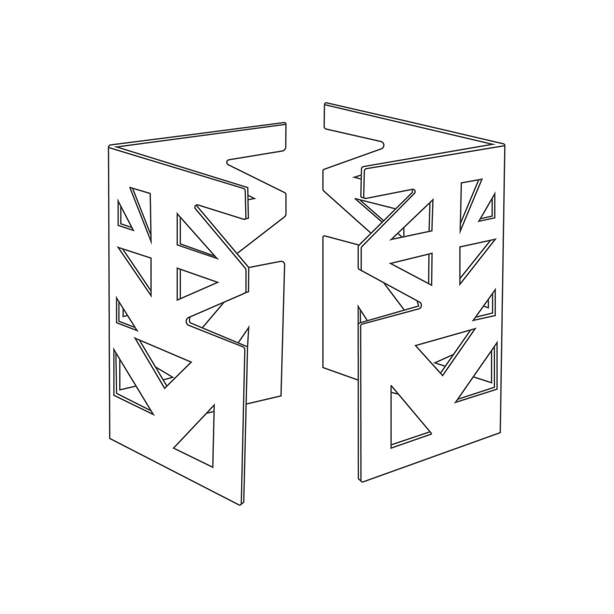 Eastern Tabletop Stainless Steel Shaped Corners, 6" x 6", Silver - 10"