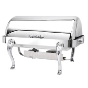 Eastern Tabletop Queen Anne Stainless Steel Induction Chafer, 8 qt. - Silver
