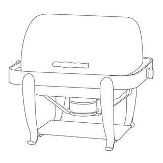Eastern Tabletop Park Avenue Stainless Steel Chafer, 4 qt. - Silver
