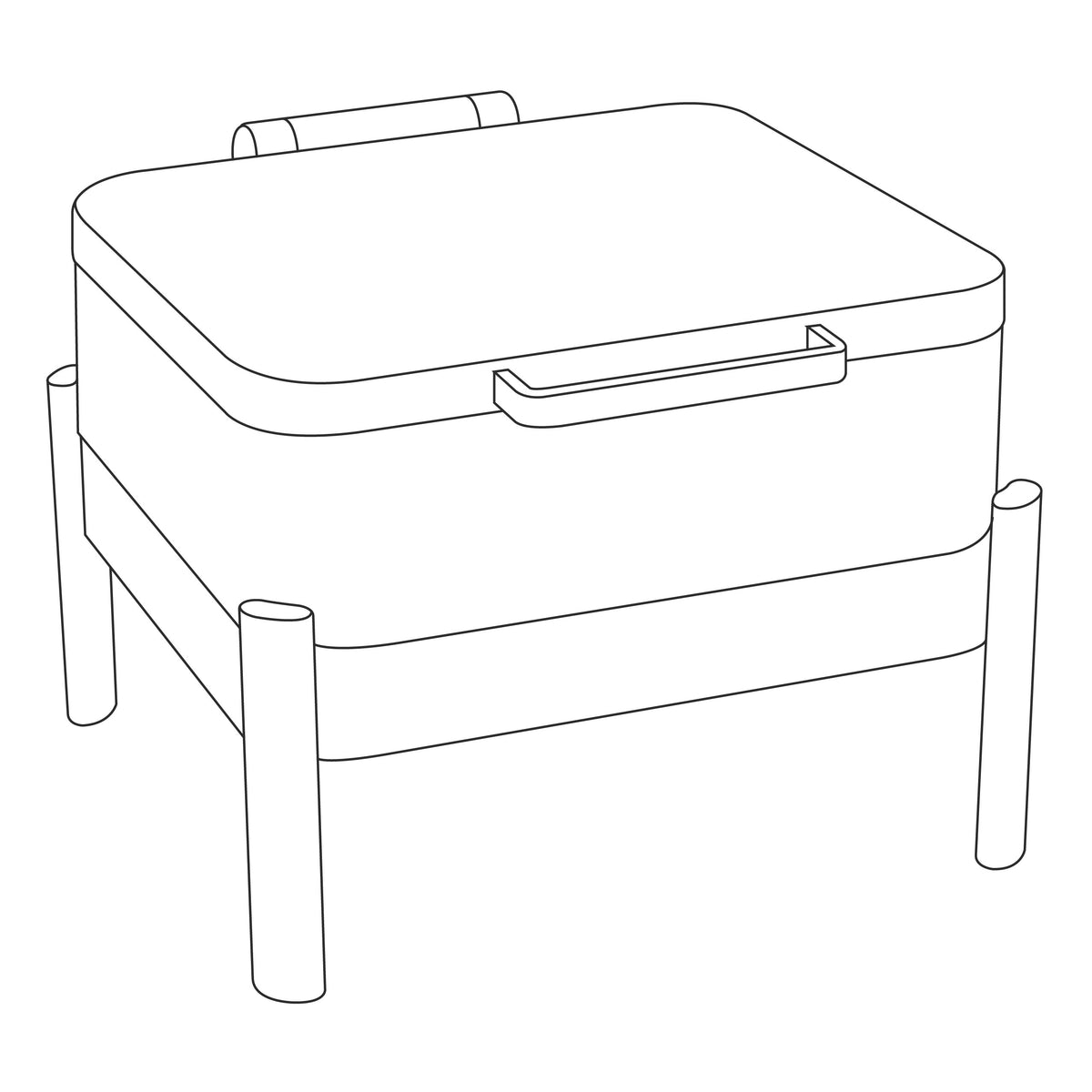 Eastern Tabletop Jazz Smooth Stainless Steel Induction Chafer, 6 qt., Silver - 3874S