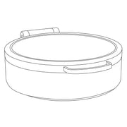 Eastern Tabletop Stainless Steel Induction Chafer, 6 qt., Silver - 3878