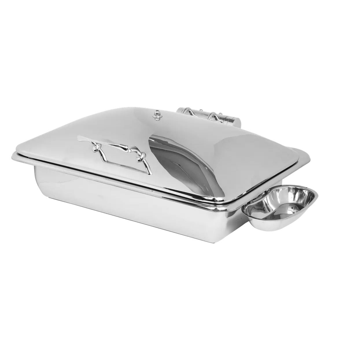 Eastern Tabletop Crown Stainless Steel Induction Chafer, 8 qt., Silver - 3935
