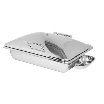 Eastern Tabletop Crown Stainless Steel Induction Chafer, 8 qt., Silver - 3935