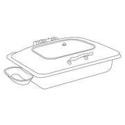 Eastern Tabletop Crown Stainless Steel Induction Chafer, 8 qt., Silver - 3935G