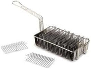 Royal Industries Taco Shell Fry Basket with 8 Compartments, Plated Wire, Commercial Grade