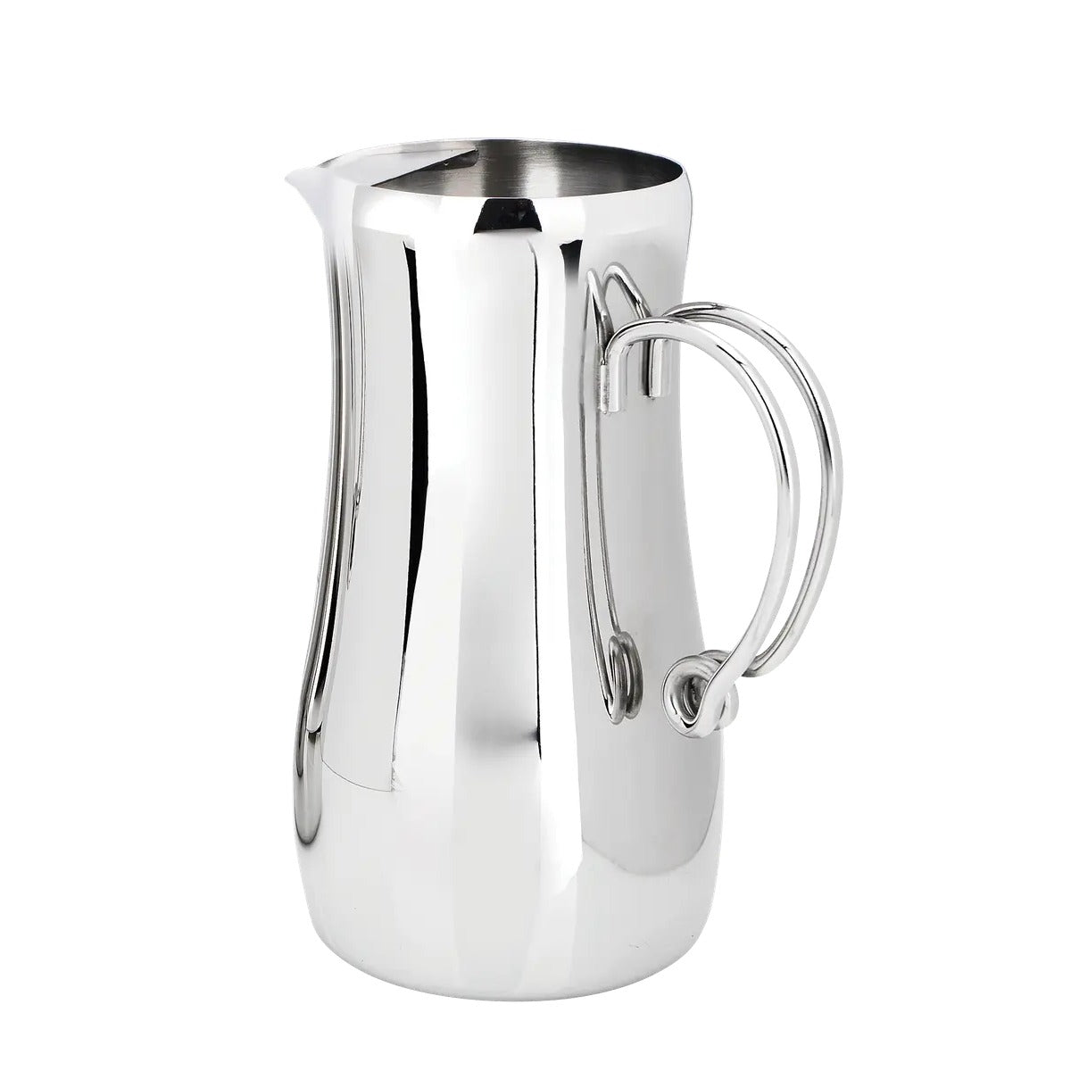 Eastern Tabletop Stainless Steel Water Pitcher, 0.5 gal. 64 oz., Silver - 7430