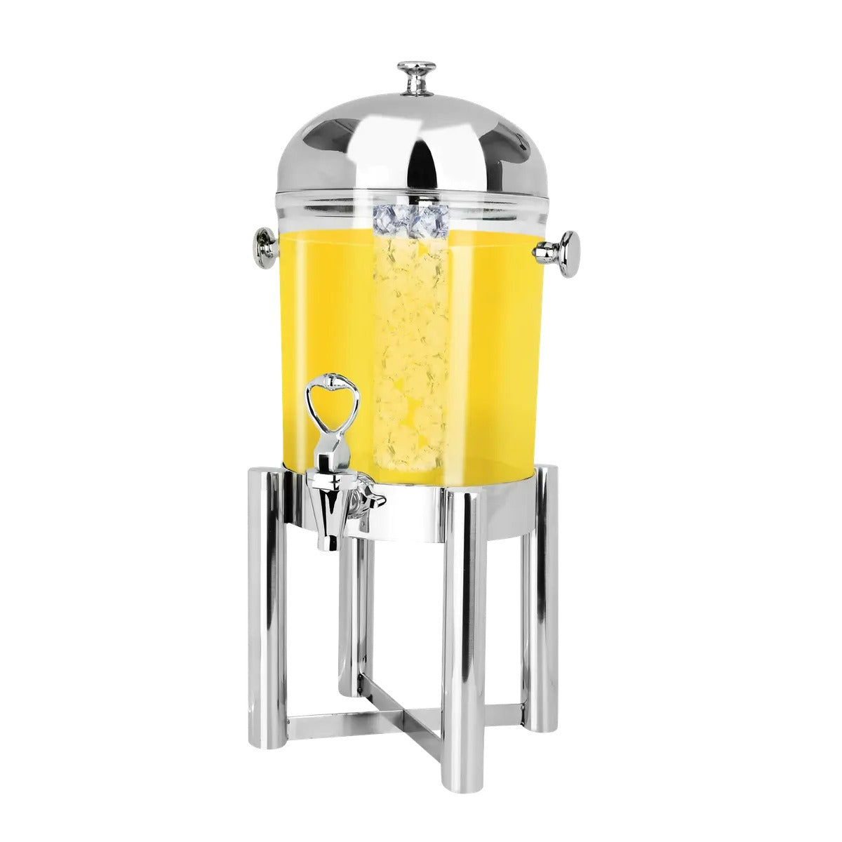 Eastern Tabletop Beverage Dispenser, 2 gal., Silver - Pillard