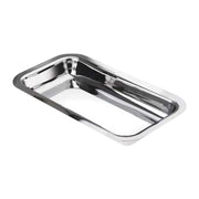 Eastern Tabletop 7670 Stainless Steel Spoon Rest, 4" x 11", Silver - Default Title